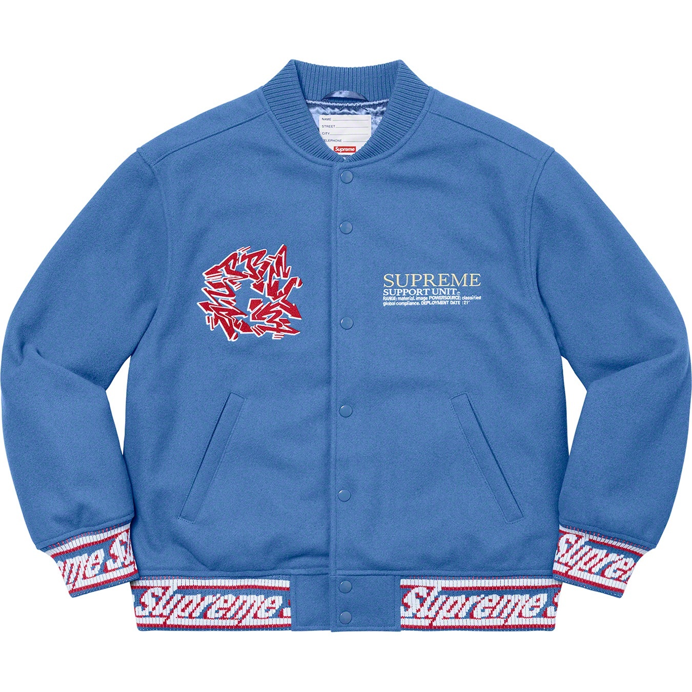 Support Unit Varsity Jacket view 10